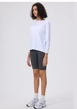 Load image into Gallery viewer, Yoga Long Sleeve Workout Top Running Clothes Physical Shirts &amp; Blouses Top Fitness Loose T-shirt Clothing Sportswear Woman Gym
