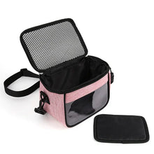 Load image into Gallery viewer, Portable Small Pet Travel Bag Breathable Animal Carrier Bag Rabbit Hamster Hedgehog Ferret Outdoor Inclined Shoulder Bag
