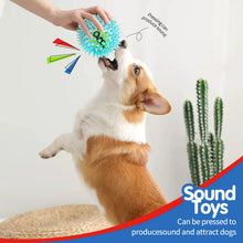 Load image into Gallery viewer, Pet dog toy, rubber tennis ball, prick ball, squeaking, grinding teeth, relieving boredom, accompanying various dogs of all size
