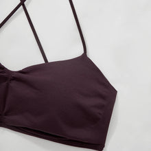 Load image into Gallery viewer, Sports Bras for Women Strappy Bras Open Back Shockproof Quick-Drying Yoga Bra Padded Gym Crop Tops Workout Fitness Bra Women

