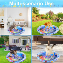 Load image into Gallery viewer, Water Sensory Play Mat Thickened Inflatable Water Mat For Cat And Dog Pet Playmat With Fish Sea Ocean Theme Sensory Toy Water
