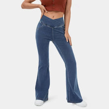 Load image into Gallery viewer, New Slim Fit Jeans Fashionable for Streetwear Women Style Trousers Stylish Women High Waist Flared Elastic Casual Denim Pants
