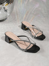 Load image into Gallery viewer, Women Braided Block Heel Sandals
