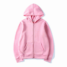 Load image into Gallery viewer, Men’s High Street Solid Zip-Up Hoodie
