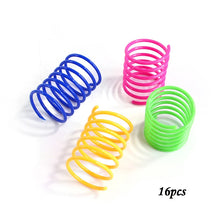 Load image into Gallery viewer, Kitten Cat Toys Wide Durable Heavy Gauge Cat Spring Toy Colorful Springs Cat Pet Toy Coil Spiral Springs 4/8/16/20pcs
