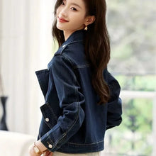 Load image into Gallery viewer, Women's Cowboy Coat Spring Summer Self Cultivation Versatile Ladies Denim Jacket Fashion Comfortable Lady Blazer Outerwear

