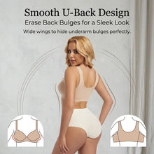 Load image into Gallery viewer, Sports Bra for Women Minimizer Support Front Closure Posture Corrector Shaper Push Up Yoga Fitness Running Padded Bralette
