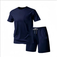 Load image into Gallery viewer, 2026 Summer Fashion Men's Tracksuit T-shirt Shorts Set Leisure Short Sleeve Set Jogging Gym Suit Brand Clothing
