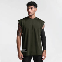 Load image into Gallery viewer, Gym Bodybuilding Tank Tops Mens Fitness Training Sleeveless Shirt Workout Muscle Vests Mesh Breathable Quick Dry Loose Singlets
