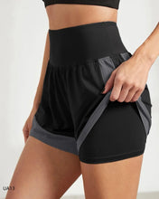 Load image into Gallery viewer, Women's sports shorts, sportswear, double-layer running shorts, 2-in-1 beach shorts, summer gym fitness training, jogging shorts
