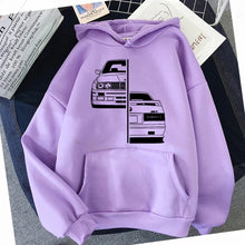 Load image into Gallery viewer, New Autumn Winter Car Hoodies Fashion Mens Stylish Cars Design Hooded Men Sweatshirts Hoody Man Purple Hip Hop Harajuku Hoodie
