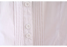 Load image into Gallery viewer, Elegant Pleated Office Bodysuit Blouse
