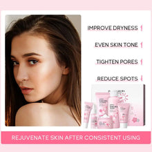 Load image into Gallery viewer, 6pcs Sakura Skin Care Set Hydrating Moisturing Smoothing Nourishing Brightening Firming Women Beauty Skincare Product
