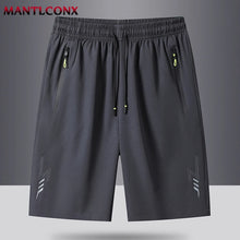 Load image into Gallery viewer, Summer Men's Shorts Cool Sportswear Running Sport Shorts Casual Bottoms Gym Fitness Training Jogging Short Pants Men Black Gray
