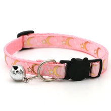 Load image into Gallery viewer, Pet Collar With Bell Cartoon Footprint Colorful Dog Puppy Kitten Collar Adjustable Safety Bell Ring Necklace Pet Accessories
