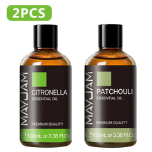 Load image into Gallery viewer, 100ML Pure Plant Essential Oil Mint Bergamot Patchouli Citronella Lemongrass Chamomile Cedarwood For Reed Diffuser Humidifier

