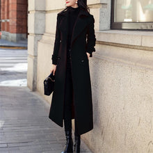 Load image into Gallery viewer, Korean Long Wool Winter Coat
