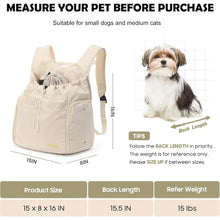 Load image into Gallery viewer, Pet Travel Chest Backpack Large Capacity Portable Breathable Handbag Outdoor Travel Cat and Dog Bag
