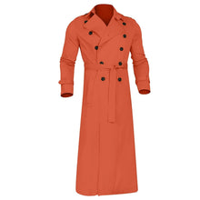 Load image into Gallery viewer, Men’s Luxury Full-Length Trench Coat – England Style Business Overcoat
