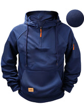 Load image into Gallery viewer, Hoodie 2025 Spring and Autumn Men's Hoodie Zipper Multi Pocket Sports Running Solid Color Multi Color Casual Hoodie
