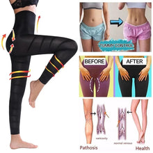 Load image into Gallery viewer, High Waist Leggings Women Sculpting Firm Control Leg Tummy Flat Skinny Slimming Tights Thigh Slimmer Footless Pants Stretchy
