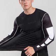 Load image into Gallery viewer, Gym Fitness T Shirt Men's Short Sleeve Summer Boxing Jersey Legging Men Rashguard Compression Pants Quick Dry Tight T-Shirts Men
