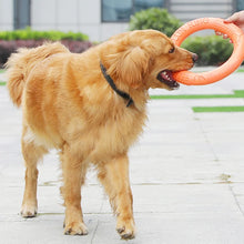Load image into Gallery viewer, 1pc Orange Dog Toys Pet Flying Disk Training Ring Puller EVA Interactive Training Ring Puller Resistant for Dogs
