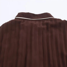 Load image into Gallery viewer, Elegant Pleated Belted Midi Dress
