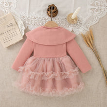 Load image into Gallery viewer, Bow Tulle Flower Baby Dress
