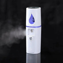 Load image into Gallery viewer, Nano Facial Mister Portable Mist Sprayer with Mirror Mini Cool Mist Spray for Skin Care Facial Body Moisturized
