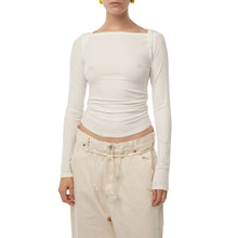 Load image into Gallery viewer, Boat Neck Crop Tee
