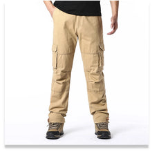 Load image into Gallery viewer, Loose Cotton Tactical Cargo Pants
