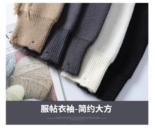 Load image into Gallery viewer, 2026 Winter Fashion worn‑out design Sweater Men Casual Knit Pullovers Mens Thick Warm Loose Knitted Sweaters Streetwear Man
