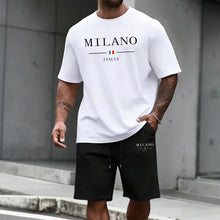 Load image into Gallery viewer, Men's Tracksuit Short Sleeve Top and Sports Shorts 2026 Summer Italy Fashion T-shirt Outfit Home Outdoor Daily Casual Sportswear
