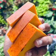 Load image into Gallery viewer, 100g Turmeric Hand Made Soap, Lemon Kojic Acid Soap, Shower and Facial Soap
