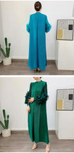 Load image into Gallery viewer, Women Elegant Evening Party Dresses 2025 Summer New Solid Colour Classic Long Sleeve Plate Flower Design Prom Dresses Female
