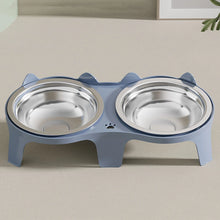 Load image into Gallery viewer, 1PC Stainless Steel Cat Food &amp; Water Bowl with Anti-Tip Design Large Capacity Easy-Eat Design for Pet Dog Cat  Feeding Food Bowl
