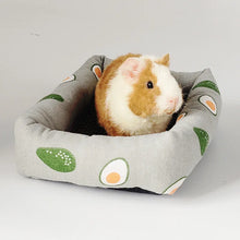 Load image into Gallery viewer, Pet Sleep Bed Rectangle Mat with Rattan Cooling Pad for Small Animals Dogs Cats Rabbit Guinea Pig Hamster Squirrel All Seasons
