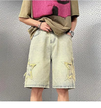 Load image into Gallery viewer, Retro High Street Denim Shorts
