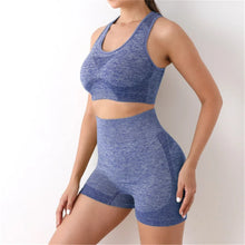 Load image into Gallery viewer, Yoga Set Gym Shorts Women Sport Bras Brassiere Workout Tops for Women Yoga Clothes Fitness Leggings Gym Set Seamless Yoga Sets
