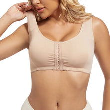 Load image into Gallery viewer, Sports Bra for Women Minimizer Support Front Closure Posture Corrector Shaper Push Up Yoga Fitness Running Padded Bralette
