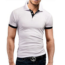 Load image into Gallery viewer, Polo Shirts Men's Casual Short Sleeve Tops Fitness Sports T-shirts Versatile Trendy Breathable Slim Tops Outwear Sportswear Male
