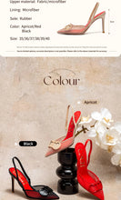 Load image into Gallery viewer, C-H Woman's High Heels  Summer Breathable Mesh Black Business Sandals 9cm For Girls
