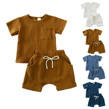 Load image into Gallery viewer, Kids Summer Top and Shorts Set
