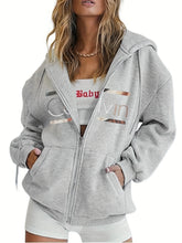 Load image into Gallery viewer, Cozy Zip Hooded Fleece Hoodie
