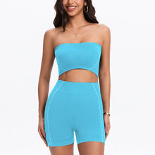 Load image into Gallery viewer, Women's Side Line Contrast Yoga Set Flat Seam Moisture Wicking Anti Rubbing Outdoor Workout Daily Trendy Fitness Two Piece Suit

