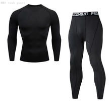 Load image into Gallery viewer, Men's Compression Sportswear Suits Gym Tights Training Clothes Workout Jogging Sports Set Running Rashguard Tracksuit For Men
