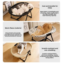 Load image into Gallery viewer, Elevated Pet Cot Bed for Dogs &amp; Cats, All Seasons Breathable Pet Bed, Portable Foldable Outdoor Pet Supplies
