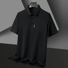 Load image into Gallery viewer, Men's Short Sleeve Solid Color Polo Shirt Breathable Comfortable Elastic Top New Arrivals Casual Business Style
