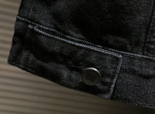 Load image into Gallery viewer, Black Y2K Denim Jacket
